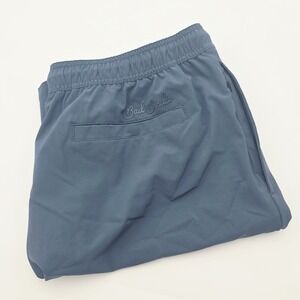 Bad Birdie Men's Blue Drawstring Casual Shorts XL Polyester Spandex Pockets